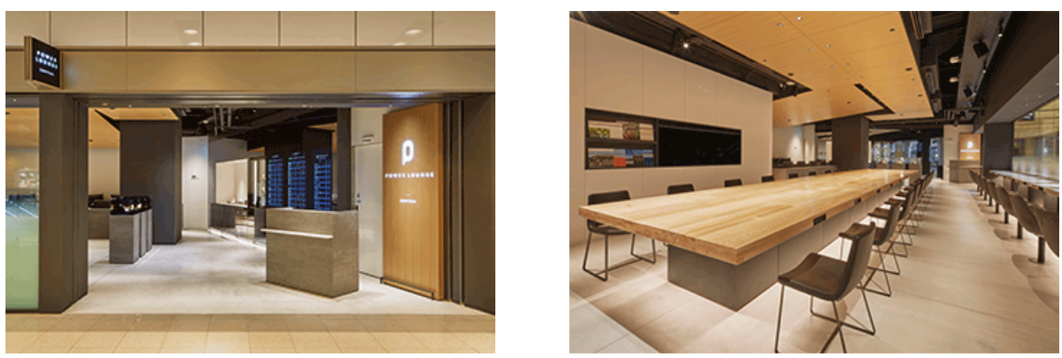 羽田空港POWER-LOUNGE-CENTERラウンジ内