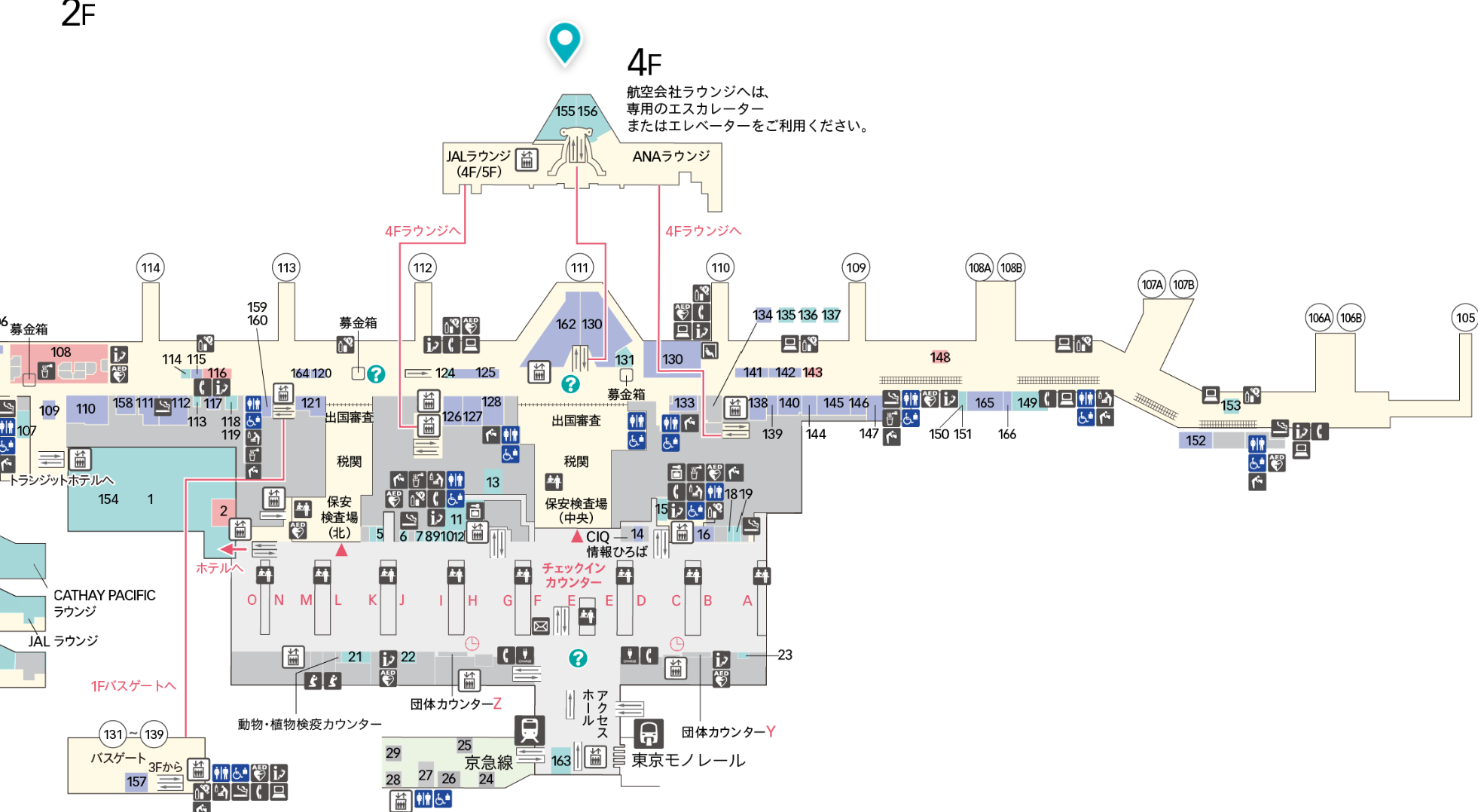 羽田空港第３ターミナル-TIAT-LOUNGE-ラウンジ内場所